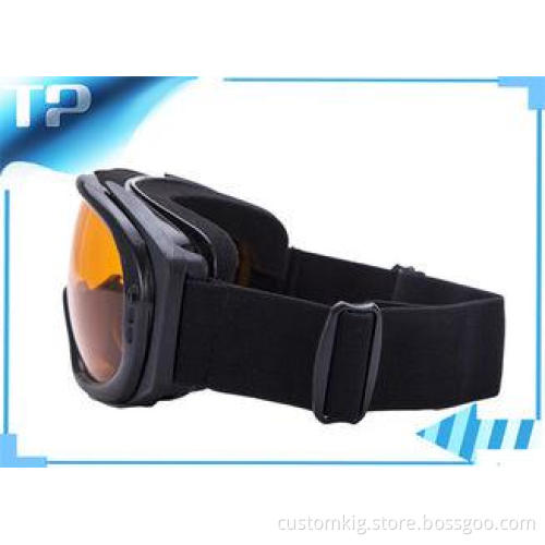 Winter Sports Black Adult OTG Custom Ski Goggles Elastic Ba